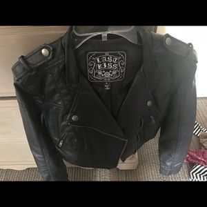 Black leather jacket!